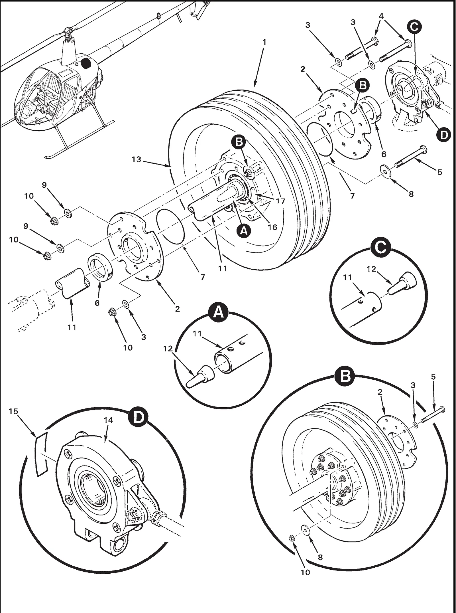 R22 parts catalog figure 63-17, clutch assembly; A018-2 is the complete assembly shown